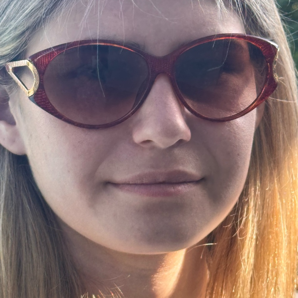 Dior Vintage Textured Amber Sunglasses - Picture 11 of 11